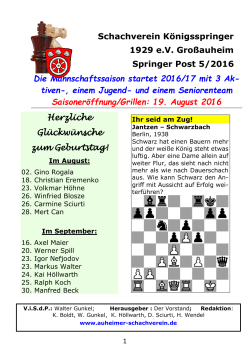 Schachverein Königsspringer - auheimer