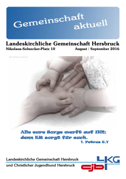 Gemeinschaftsbrief August / September 2016 - LKG