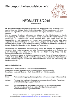 Infoblatt - Pferdesport Hohendodeleben eV