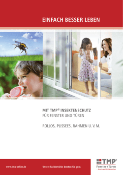 einfach besser leben - TMP Fenster + T&uuml;ren