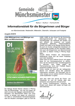 Infoblatt 04/2016 - Gemeinde M&uuml;nchsm&uuml;nster