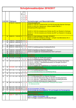 Jahresablaufplan BSZ