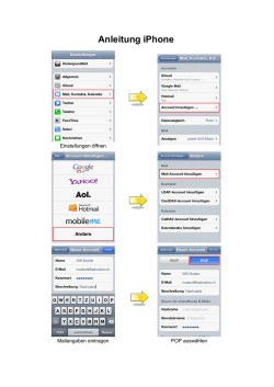 E Mail einrichten iPhone D