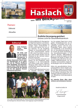 im Blickpunkt, August 2016