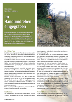 Im Handumdrehen eingegraben