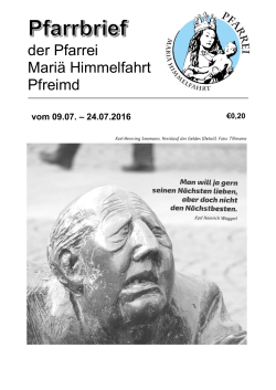 24. Juli 2016 - "Mariä Himmelfahrt" in Pfreimd