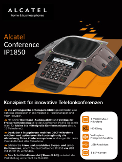 Alcatel-phone-Conference-IP1850-Leistungsmerkmale Datenblatt