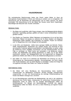 hausordnung - Lichtenegger Immobilien