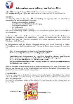 Informationsblatt Stocksee 2016