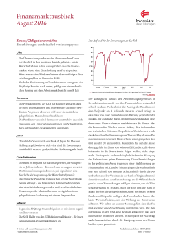 Finanzmarktausblick - Swiss Life Asset Managers