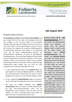 Info August 2016 - Folkerts Landhandel