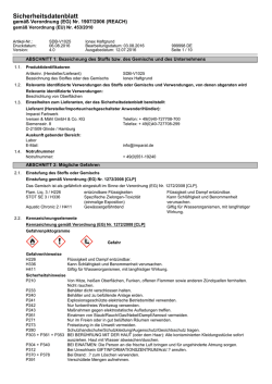 Sicherheitsdatenblatt