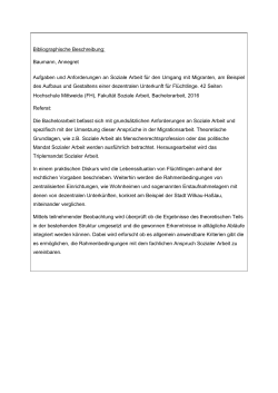 Bibliographische Beschreibung - MOnAMi