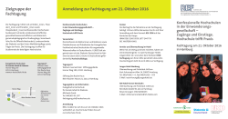 RH EHSAD Flyer.indd - Evangelische Hochschule für Soziale Arbeit