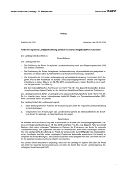 Drucksachen allgemein - Nieders&auml;chsischer Landtag