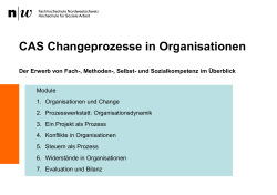 CAS Changeprozesse in Organisationen