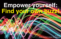 Empower yourself- Find your own buzz!** Kopie.indd