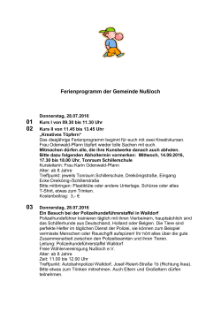 Programm 2016 - Gemeinde Nußloch