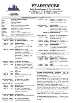 Gottesdienstordnung vom 30.07.2016 bis 07.08.2016 Erl&auml;uterung