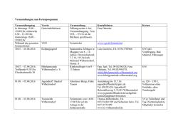 Ferienprogramm 2016