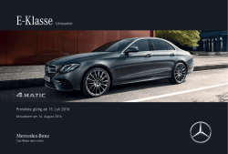 E-Klasse Limousine