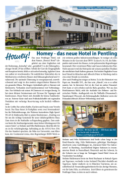 Homey - das neue Hotel in Pentling