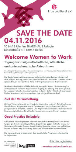 Women to Work - Berliner Familienzentren