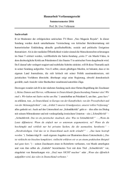 Hausarbeit Verfassungsrecht
