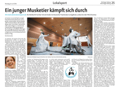 Bericht in der Nürtinger Zeitung vom 26. Juli 2016