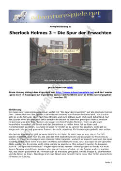 Sherlock Holmes - Die Spur der Erwachten - Ritchie und Rudi