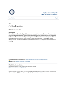 Gr&Atilde;&curren;fin Faustine - BYU ScholarsArchive