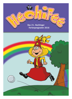 Kinderferienprogramm Hechifee (pdf-Datei, 5 MB)