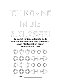 Ich komme In die 3.klasse!
