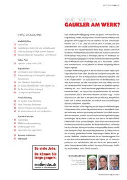 Editorial - Druckmarkt