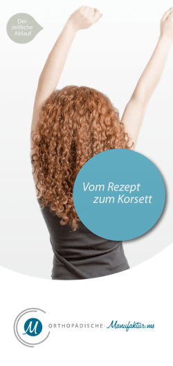 Flyer - Orthopaedische Manufaktur Münster