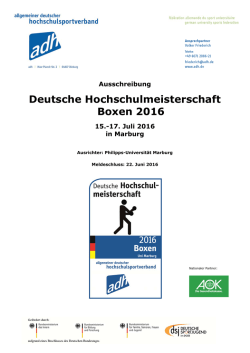 Deutsche Hochschulmeisterschaft Boxen 2016