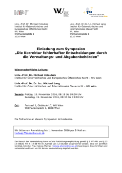 Holoubek/Lang-Symposion 2001