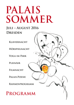 Palais Sommer 2016_Programmheft