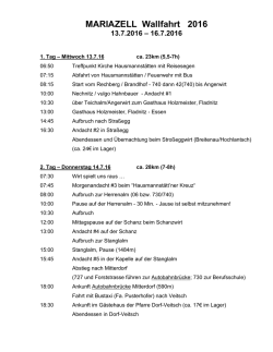 Pfarrwallfahrt - Pfarre Hausmannstätten