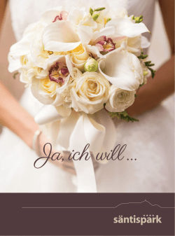 Hochzeit - Ja, ich will