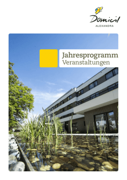 Jahresprogramm - Domicil Alexandra