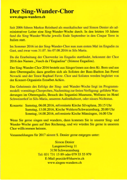 Infos zum Chor