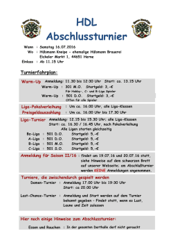 HDL Abschlussturnier