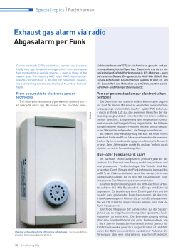 Exhaust gas alarm via radio Abgasalarm per Funk - MSR