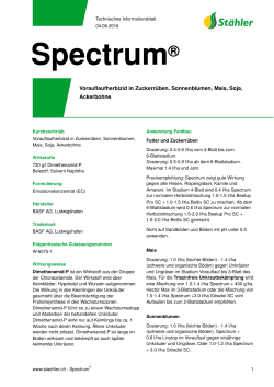 Spectrum - Stähler Suisse SA