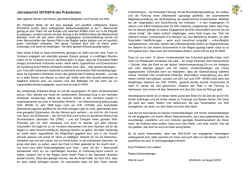 Jahresbericht 2015/2016 des Pr&auml;sidenten