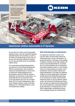 fallstudie - KERN AG Sprachendienste