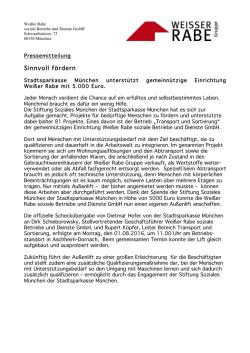 Pressemitteilung zum Betrieb Transport und