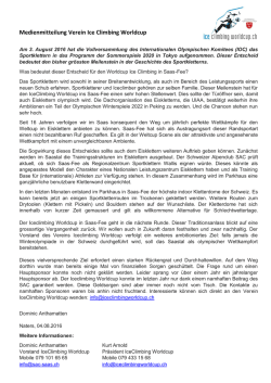 Informationen - Ice Climbing Worldcup