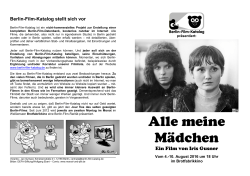 Berlin-Film-Katalog Flyer Alle meine Mädchen